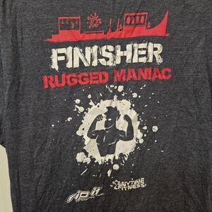 Rugged Maniac Large Mens Finisher Tshirt
